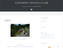 Tablet Screenshot of kongsberg-trekkspillklubb.no